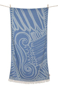 SERVIETTE DE PLAGE KIONAS PARL.BLEU & MENTHE