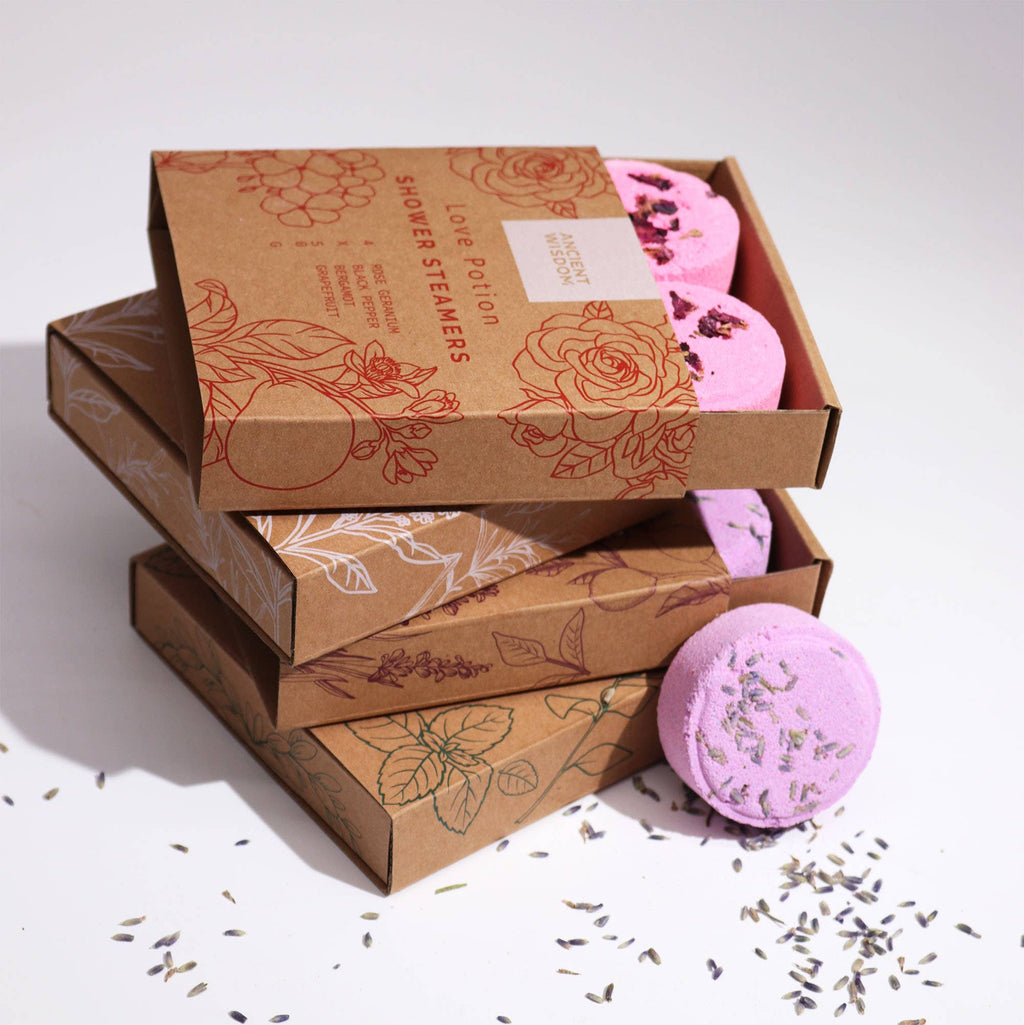 Coffret cadeau Zen de pastilles effervescentes pour la douche bien-être: Énergisant