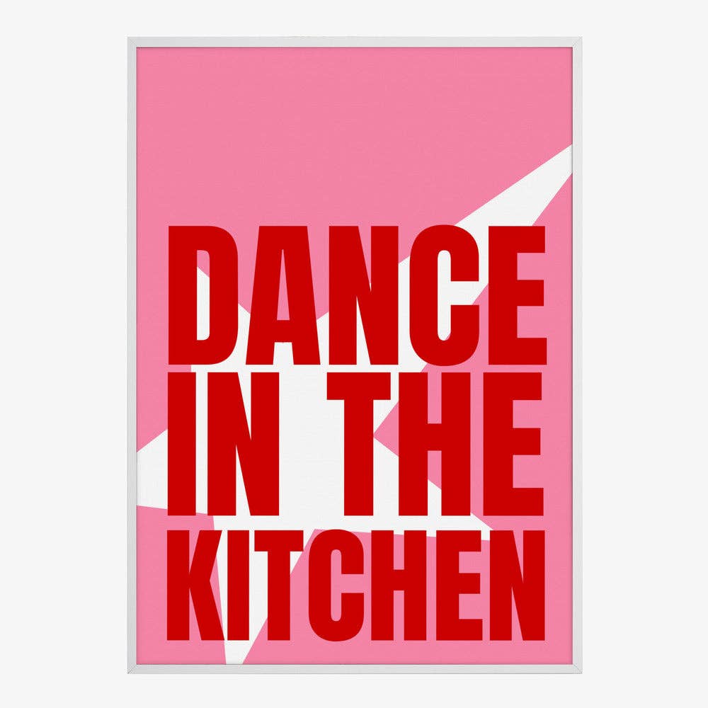 Impression d'art « Danse dans la cuisine » - Affiche pop graphique: Pas de cadre / 30 x 40 cm
