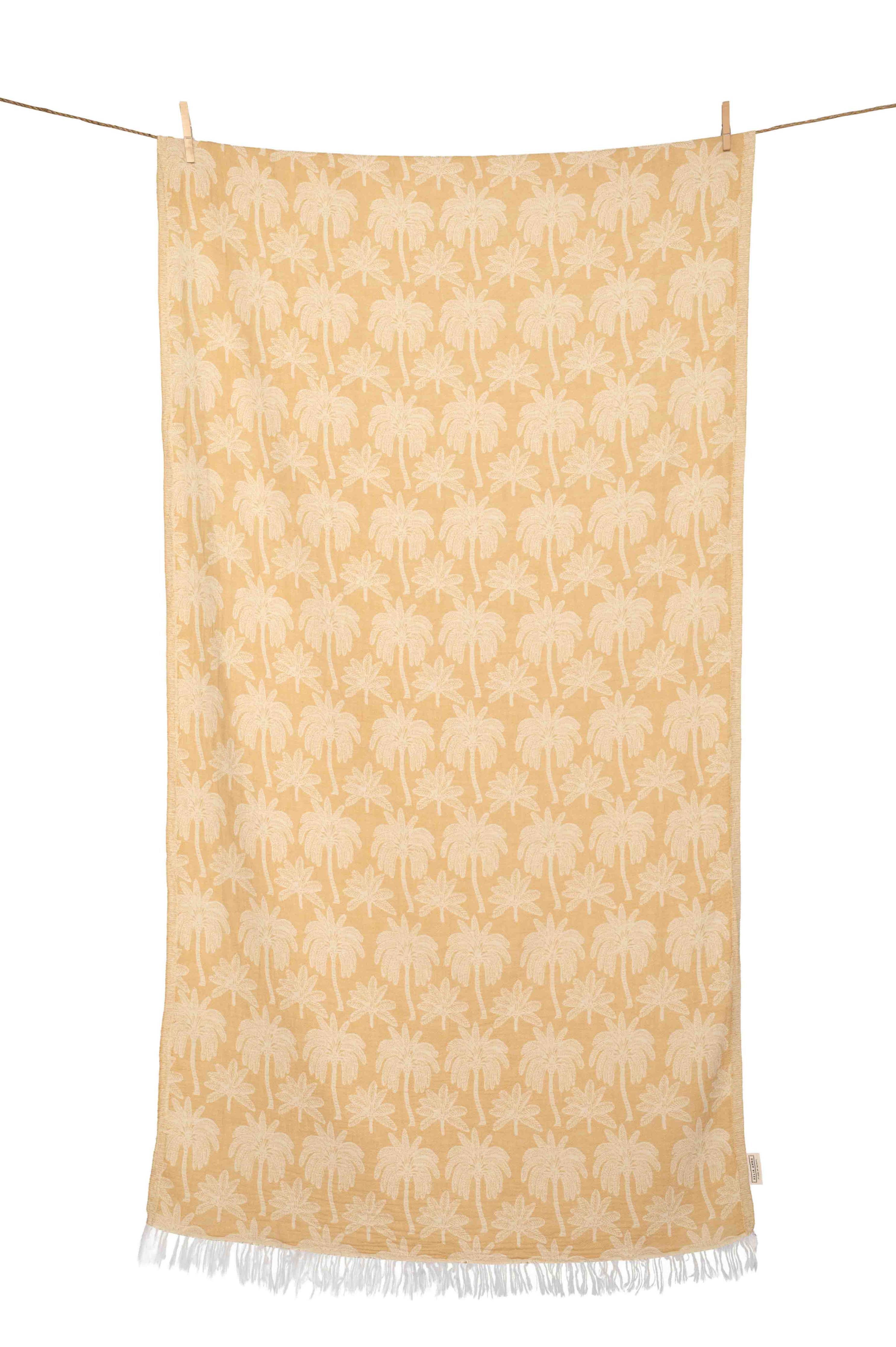 SERVIETTE DE PLAGE ALL FINIKAS MOUTARDE