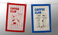 Lot de 2 torchons (Coffee Club)