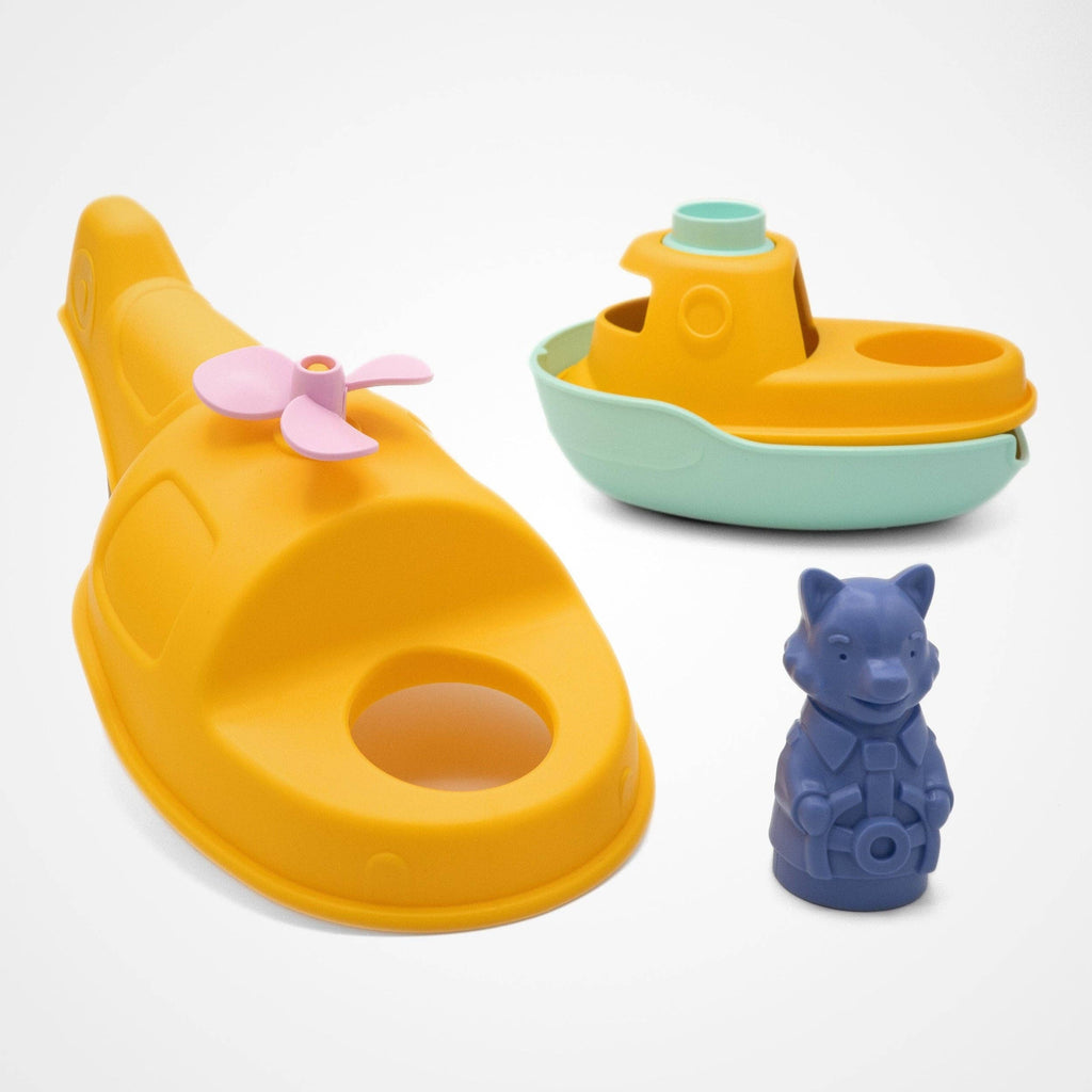 Hélicoptère Bateau Pastel - Jaune
