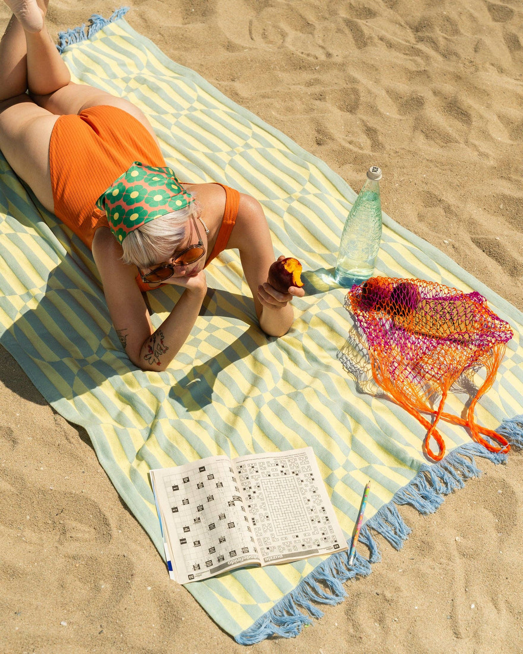Serviette de plage - Limonade à la myrtille