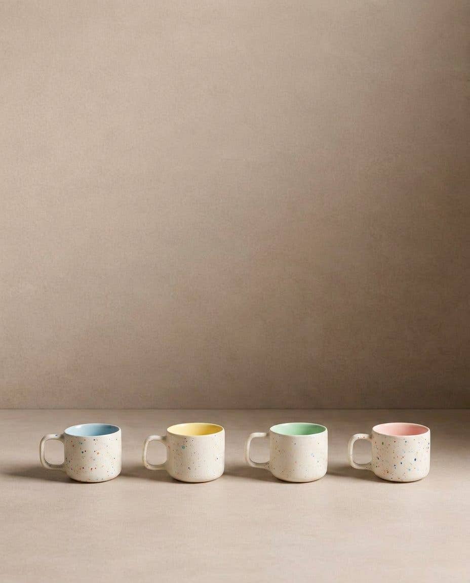 Set de 4 tasses Espresso Breeze Party 60 ml, assortiment de couleurs