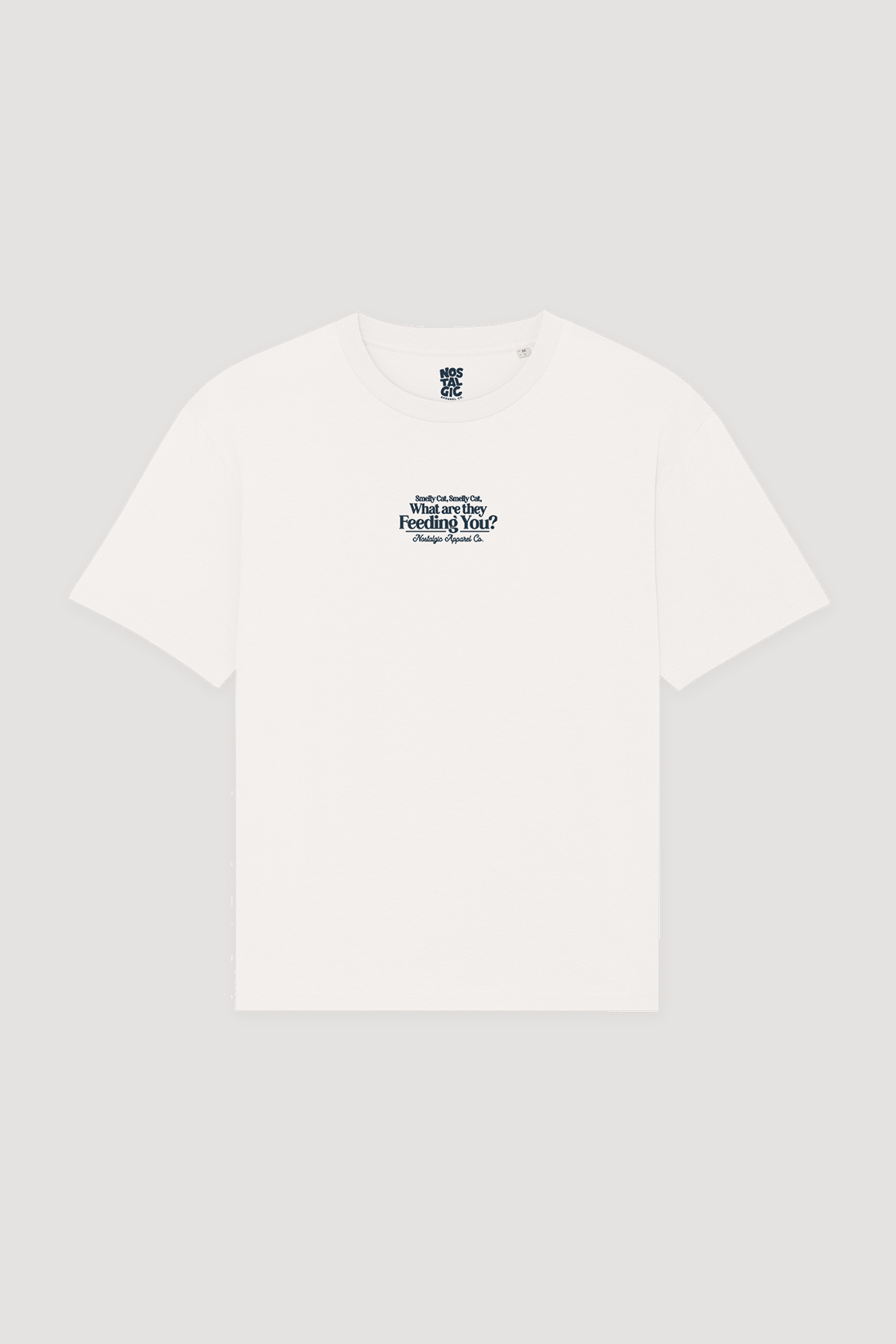 T-shirt unisexe blanc cassé « Smelly Cat » | S / Oversize