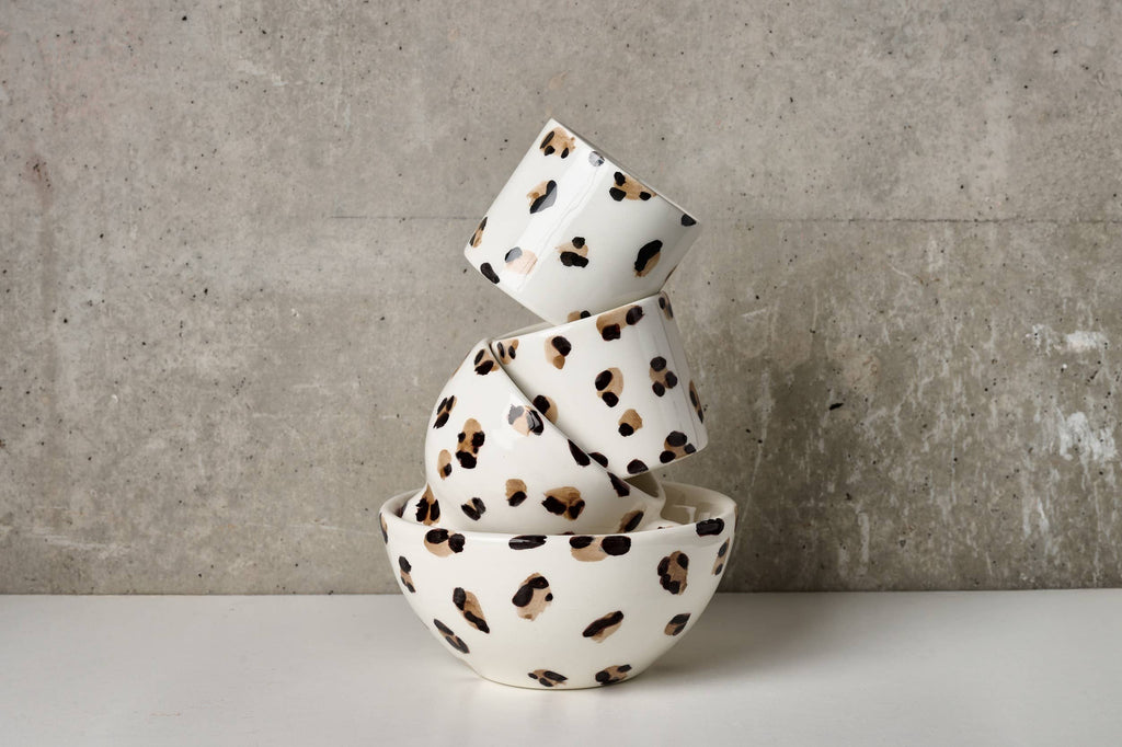 Ensemble de 2 tasses en céramique (GUÉPARD)