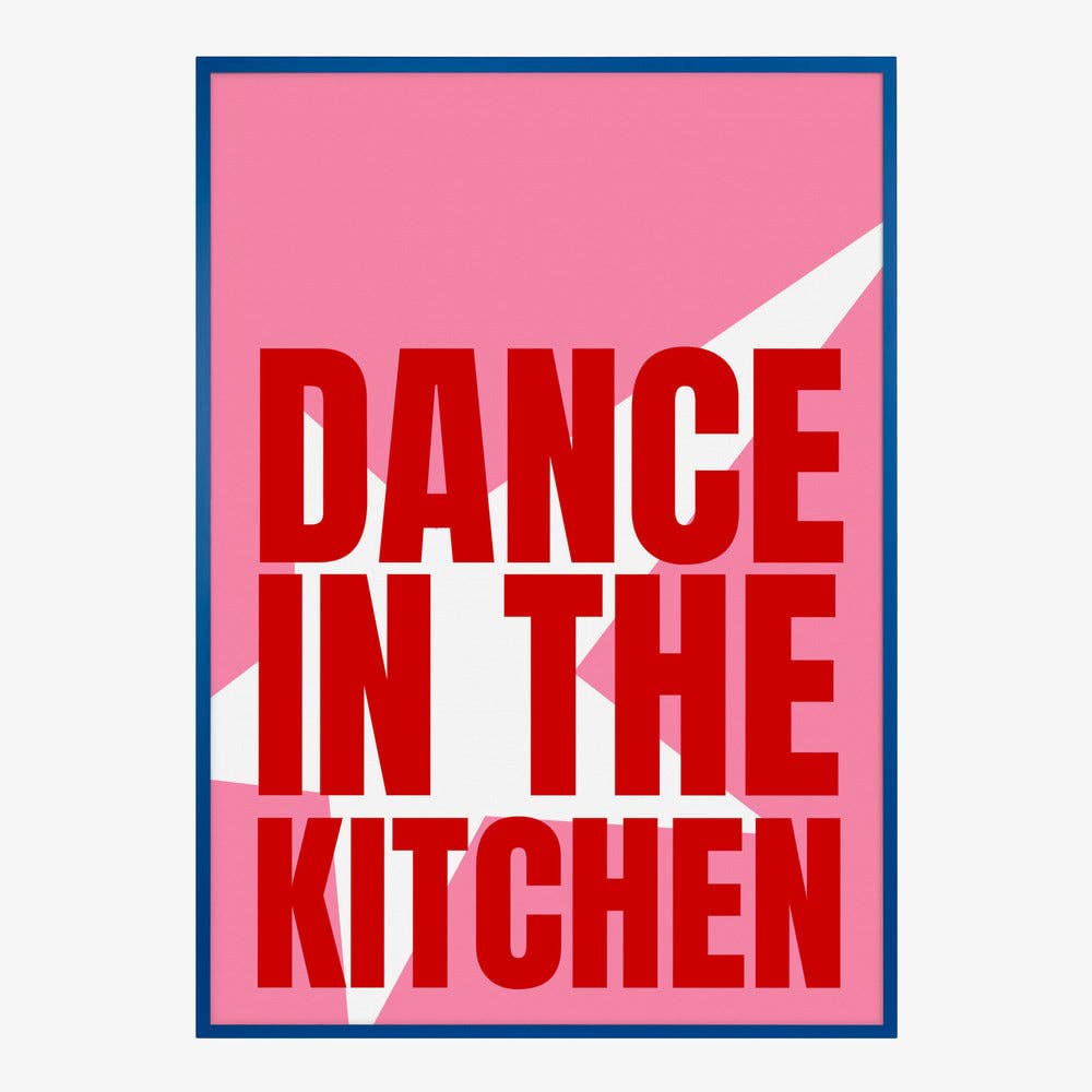 Impression d'art « Danse dans la cuisine » - Affiche pop graphique: Pas de cadre / 30 x 40 cm