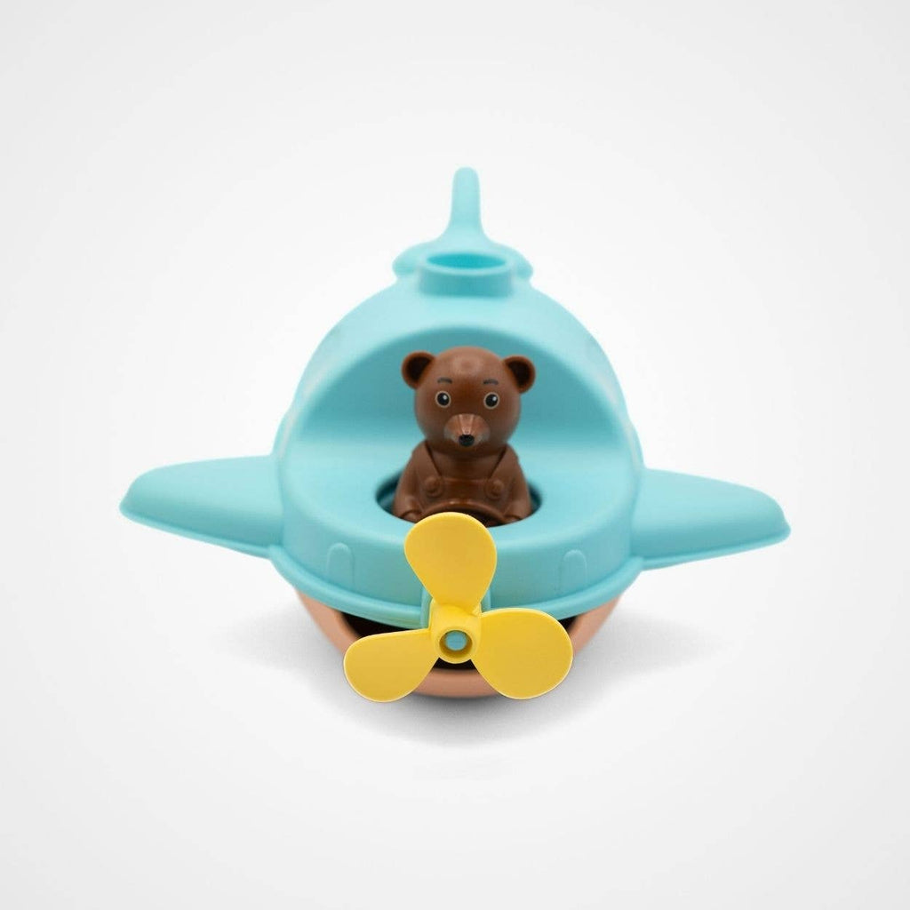 Hydravion Bateau Petit Ours Brun - Menthe