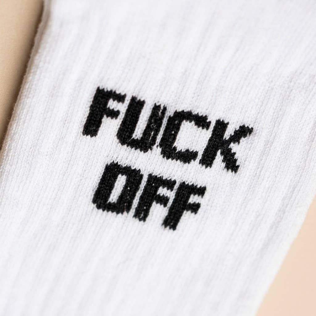 Chaussettes à message « Va te faire foutre »: Fuck Off / 37-43