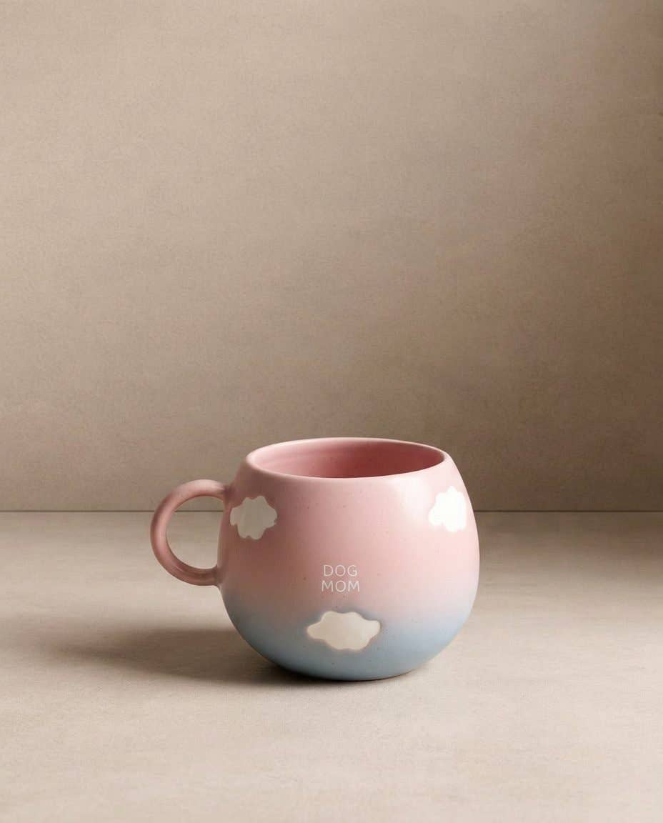 Mug moyen Coucher de soleil sur les nuages 250 ml — Collection animaux de compagnie: Chien Maman
