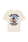 T-shirt naturel unisexe « Life is like a potato »: XL / Oversize