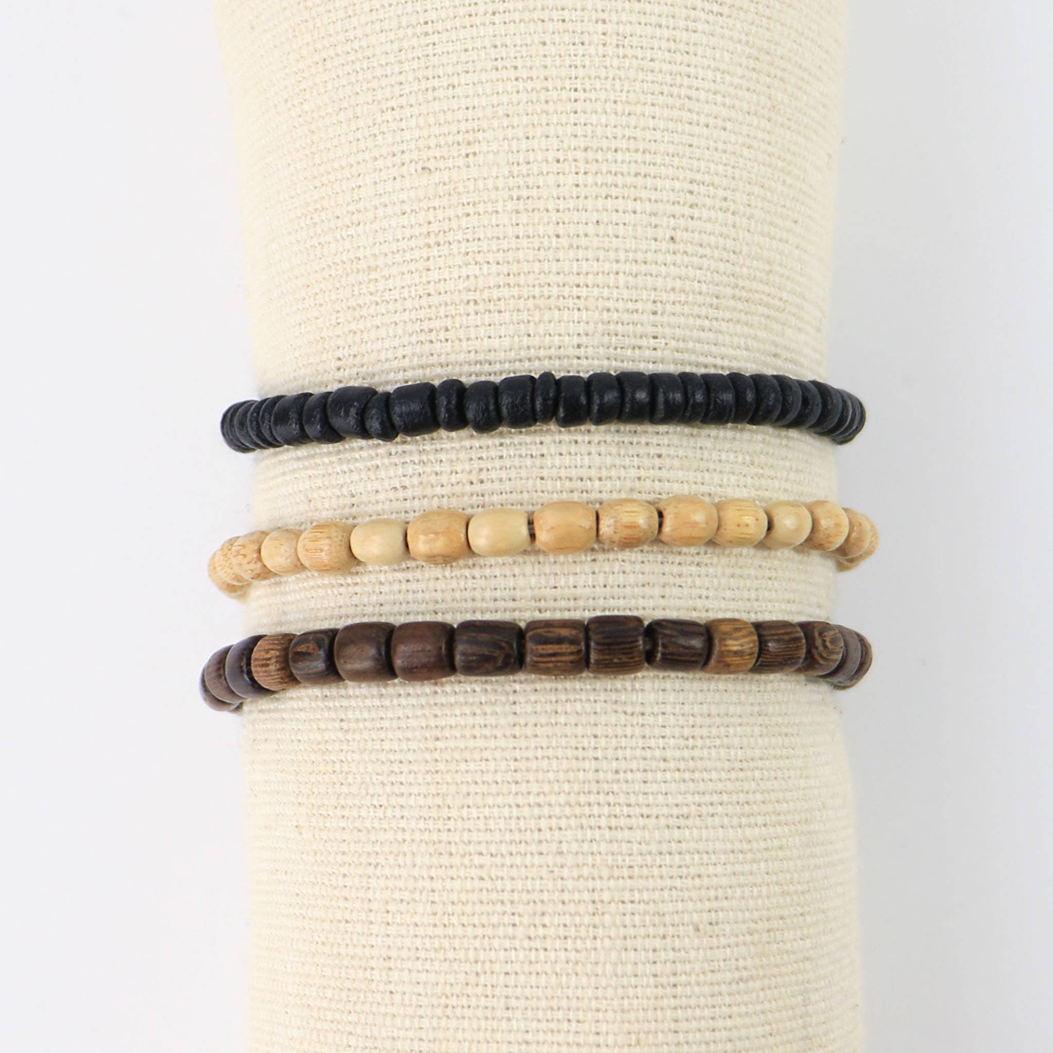 Ensemble de bracelets Maldo Beach, bracelet en bois réglable