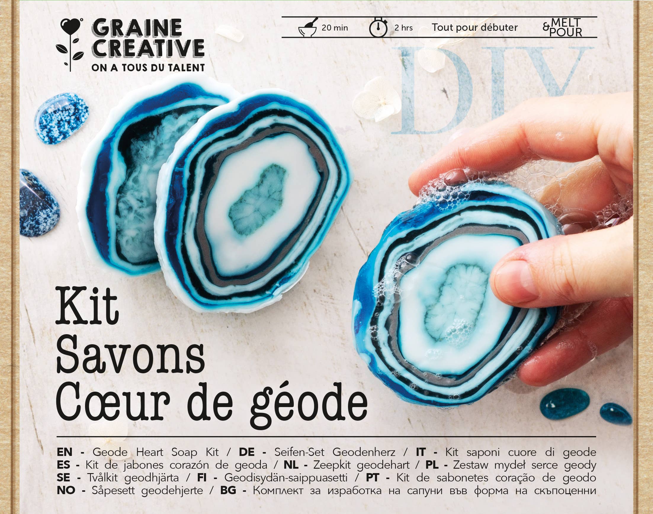 KIT DIY SAVONS CŒUR DE GEODE