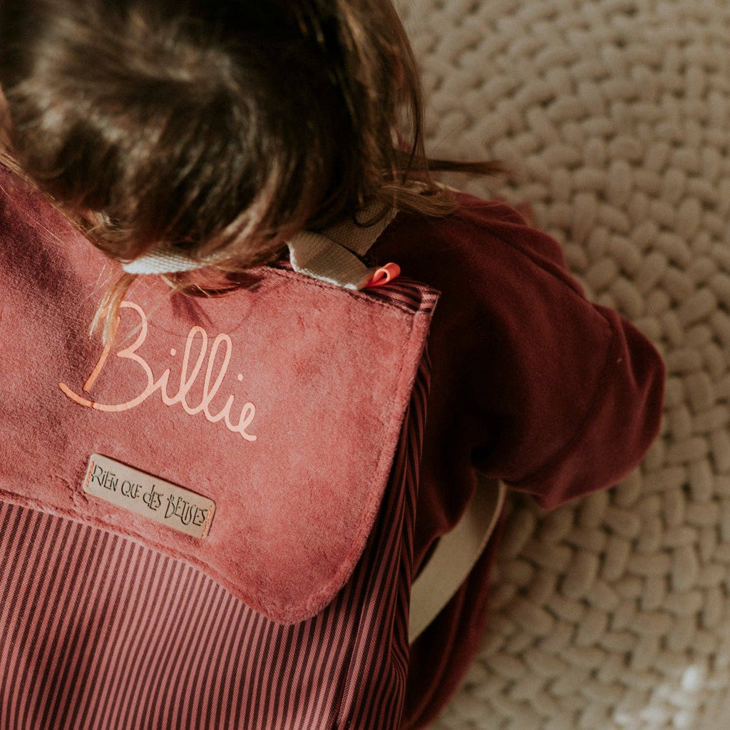 Sac à dos école rose - made in France