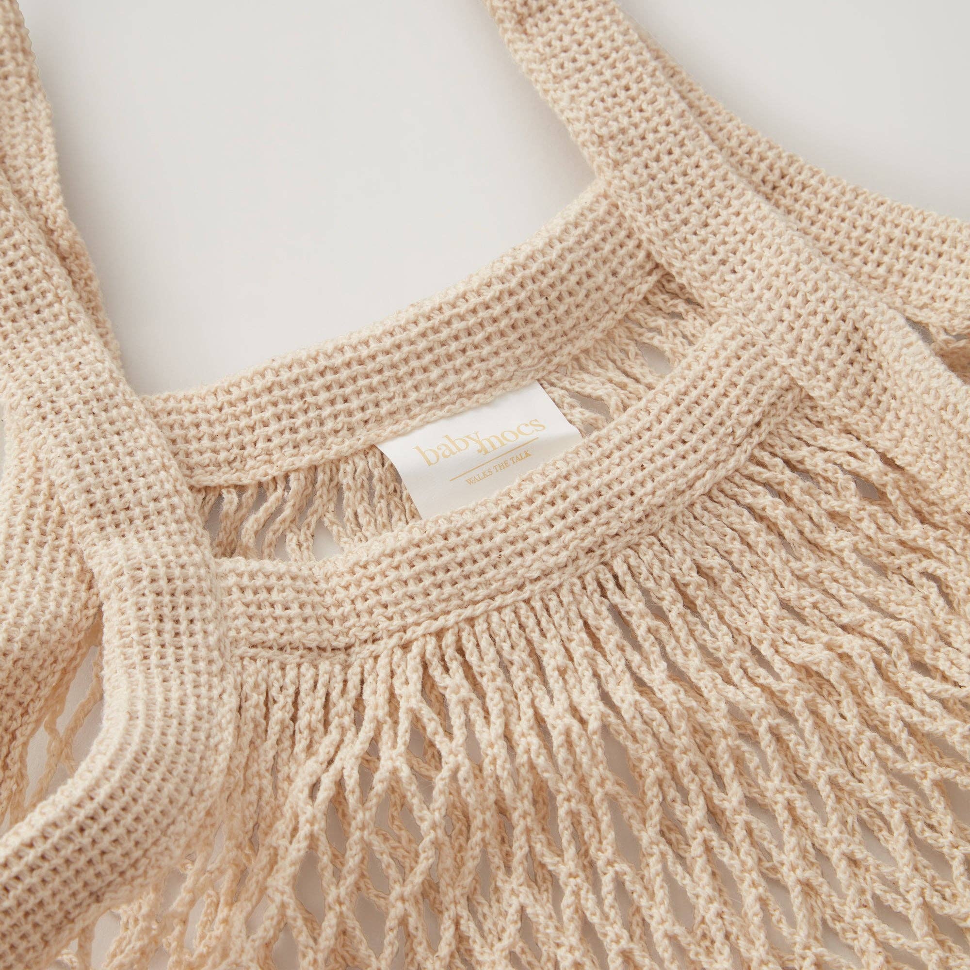 Sacs éco en coton certifié GOTS: BLANC CASSÉ / ONESIZE