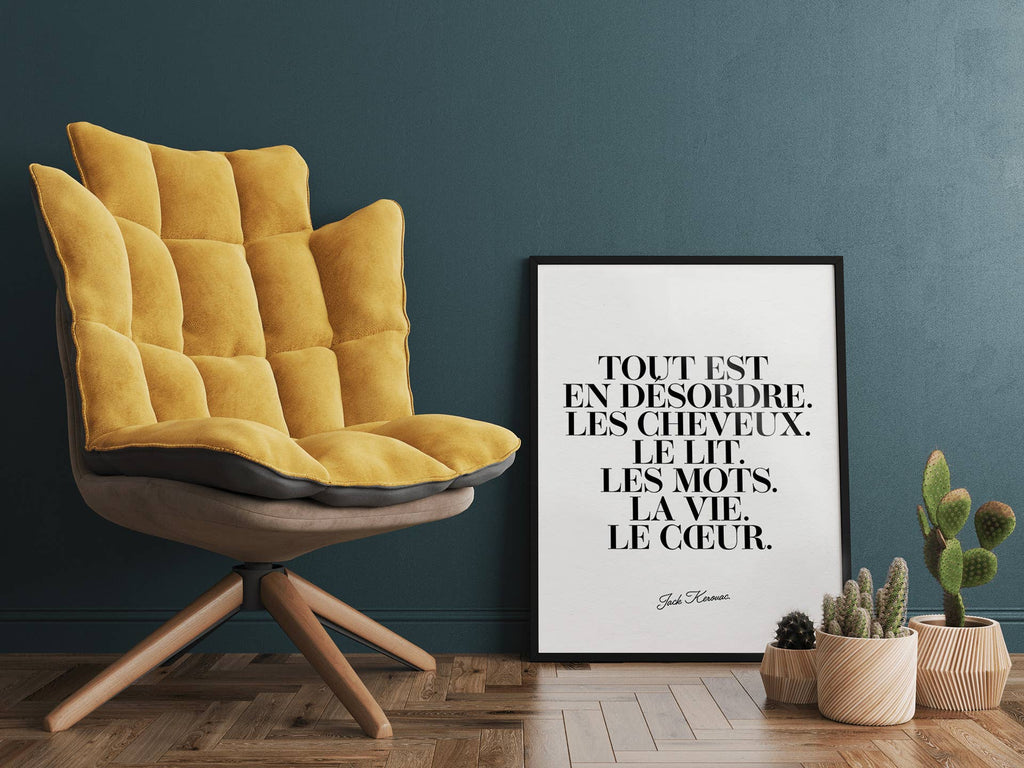 Affiche | Tout Est En Désordre. | Poster Graphique: L - 30x40cm