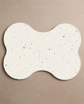 Nouveau set de table en forme d'os pour gamelles de chien: Party White