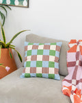 Coussin de terrain de jeu avec motif rayé ludique