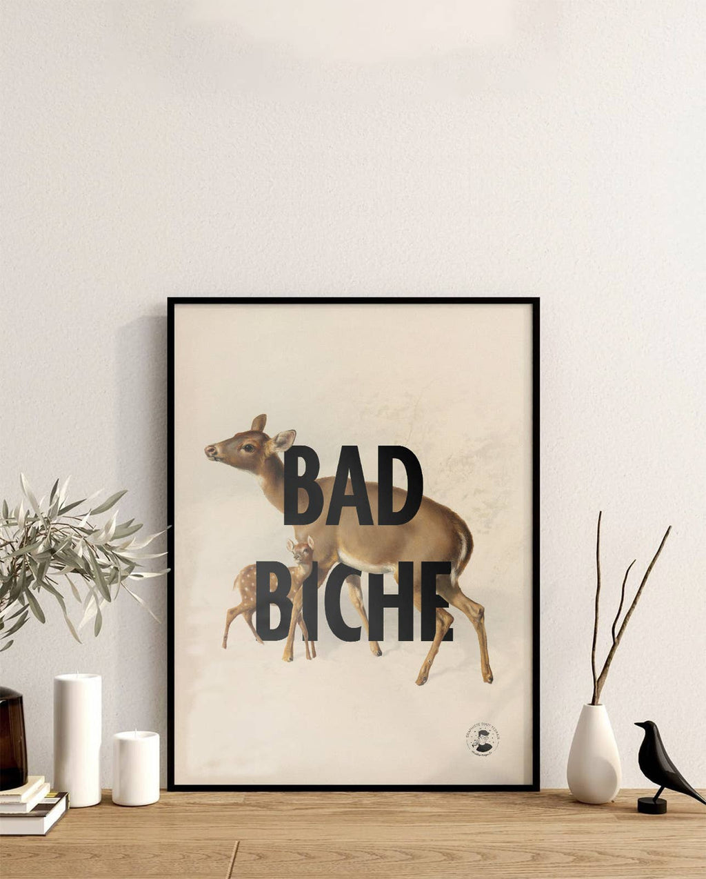 Affiche | Bad Biche | Poster Graphique Et Vintage: L - 30x40cm