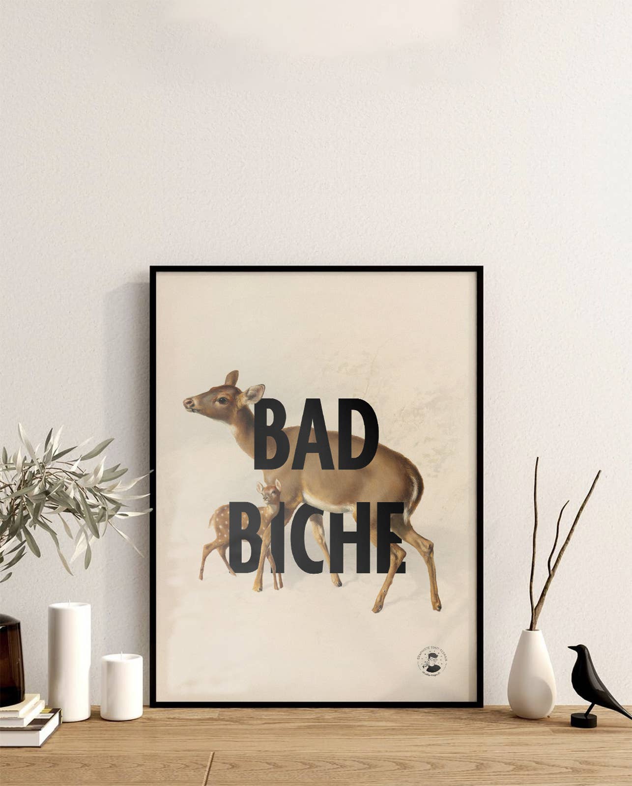 Affiche | Bad Biche | Poster Graphique Et Vintage: L - 30x40cm