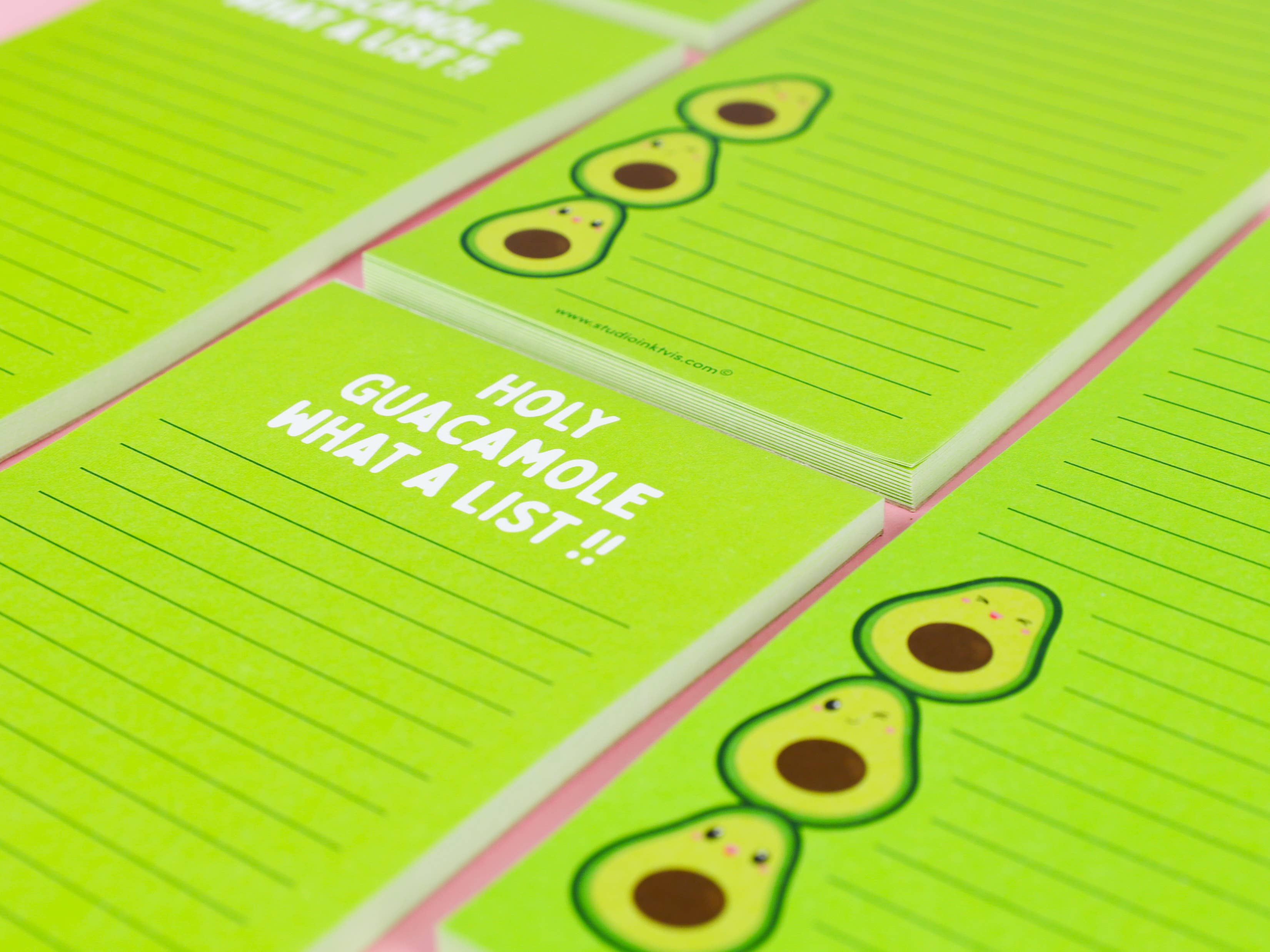 Bloc-notes liste de tâches « Avocado Holy Guacamole what a list! »