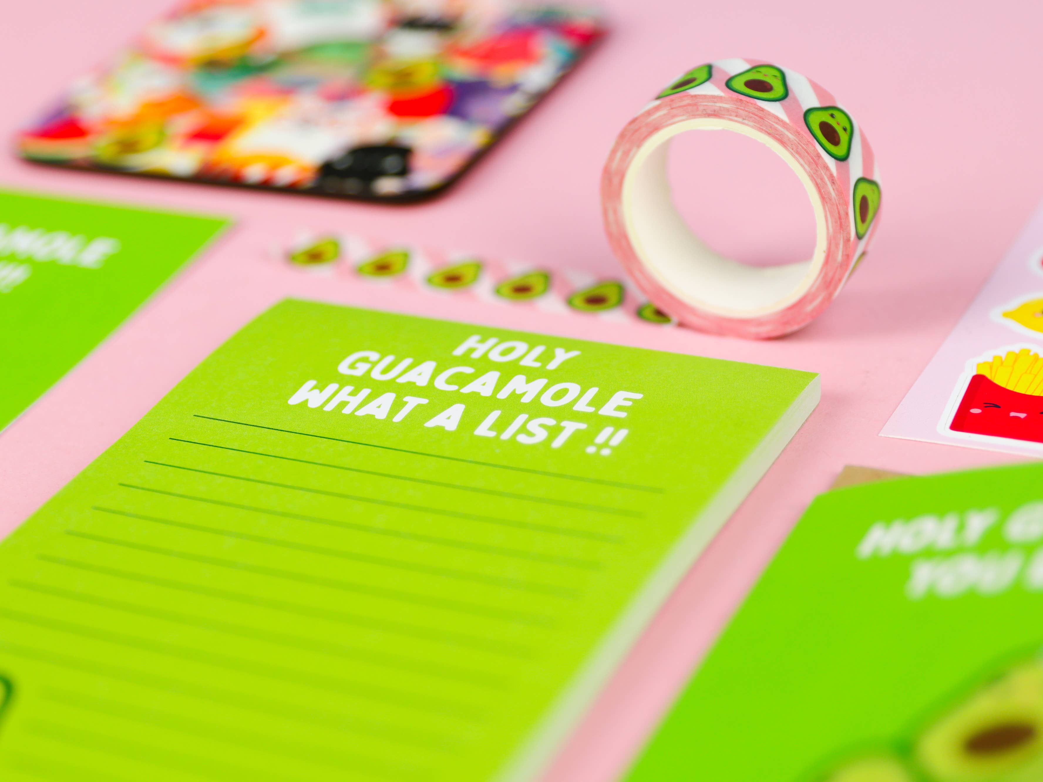Bloc-notes liste de tâches « Avocado Holy Guacamole what a list! »