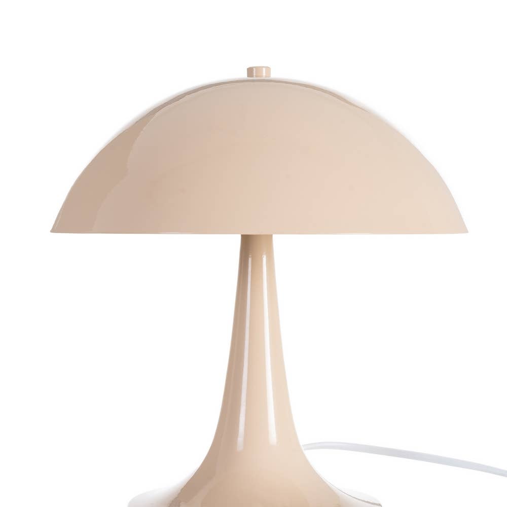 Lampe de table en métal vintage Palmer 28 cm (beige)