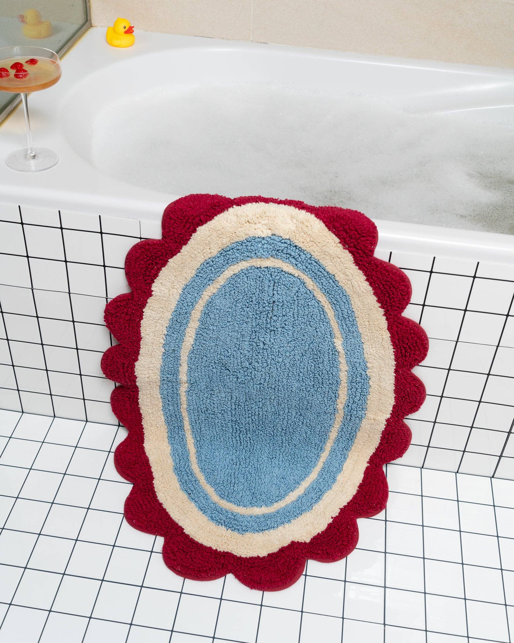 Tapis de bain Carmen: Bleu clair
