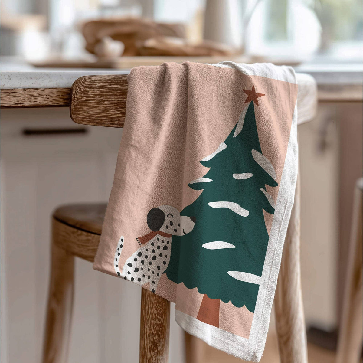 Torchon en coton bio - Noël
