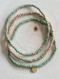 Set de bracelets Miyuki pistache mat