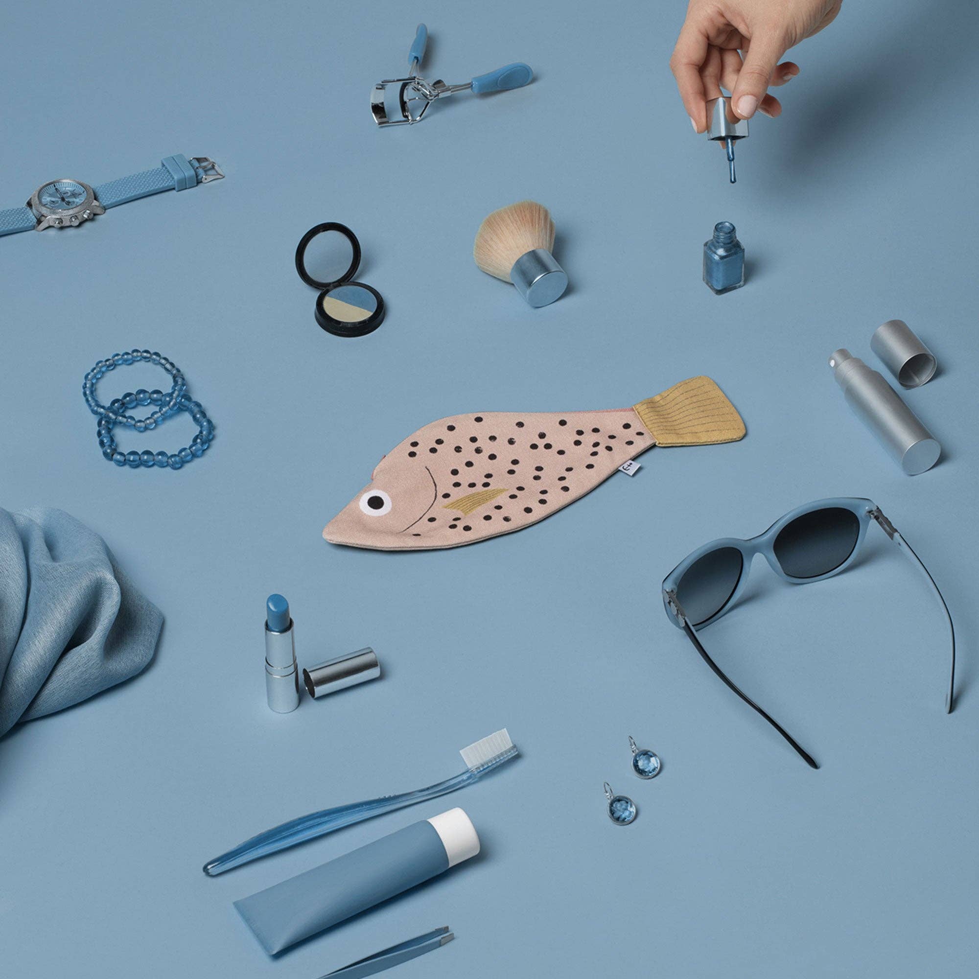 Étui Redfish en coton avec motif poisson rouge