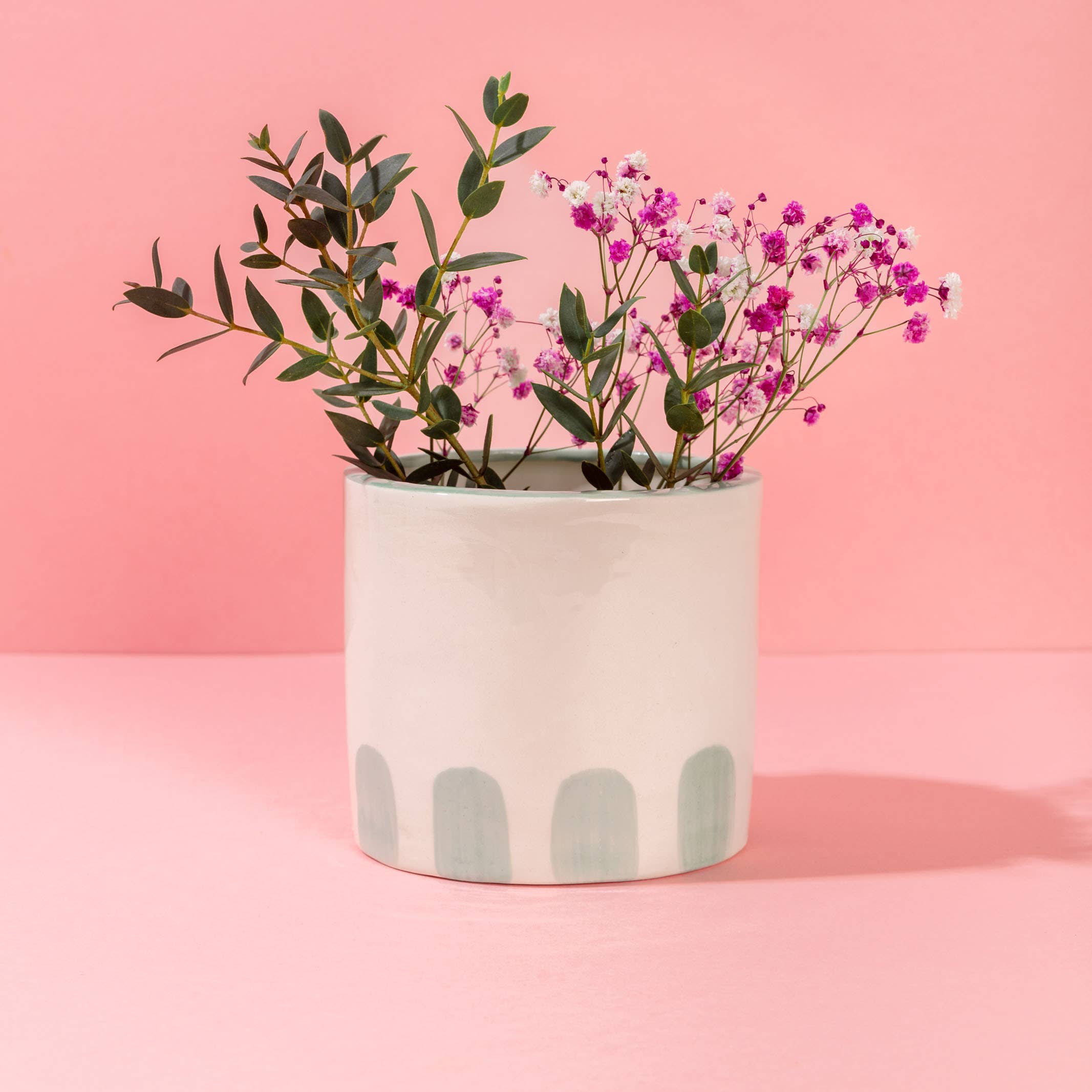 Pot en céramique Visage
