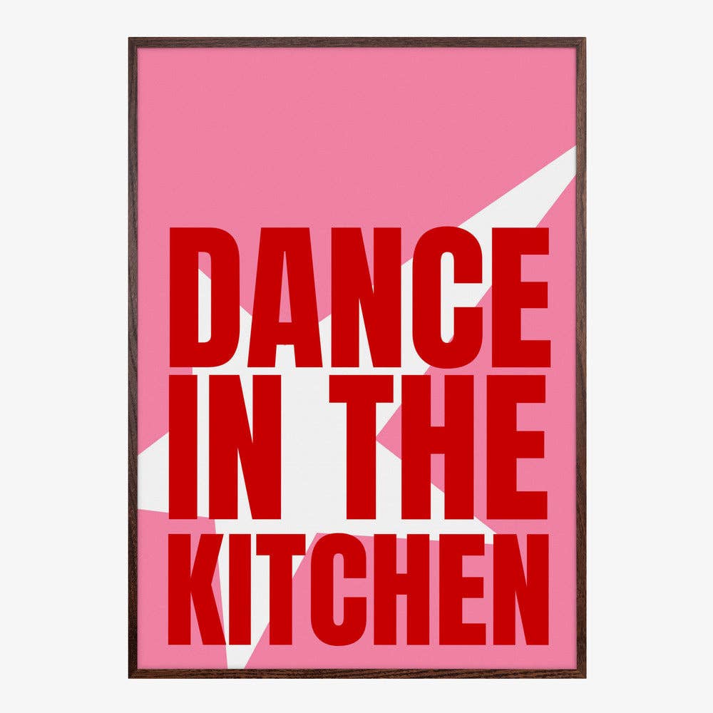 Impression d'art « Danse dans la cuisine » - Affiche pop graphique: Pas de cadre / 30 x 40 cm