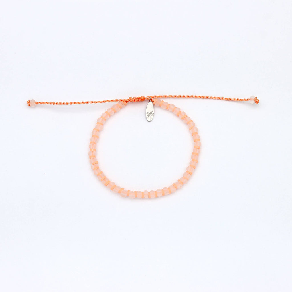 Bracelet Marley en perles de verre, bracelet Surf coloré: Bleu