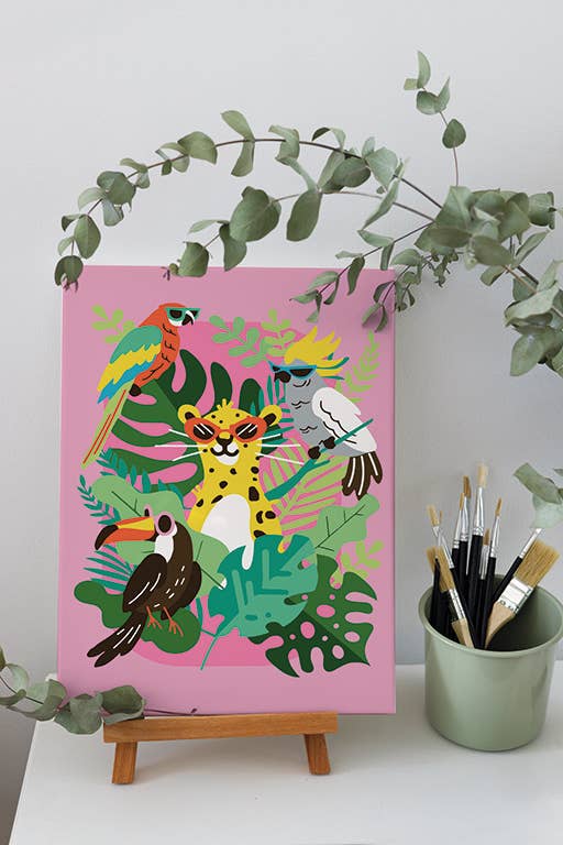 PEINTURE AU NUMERO 20 x 30 - TROPICAL