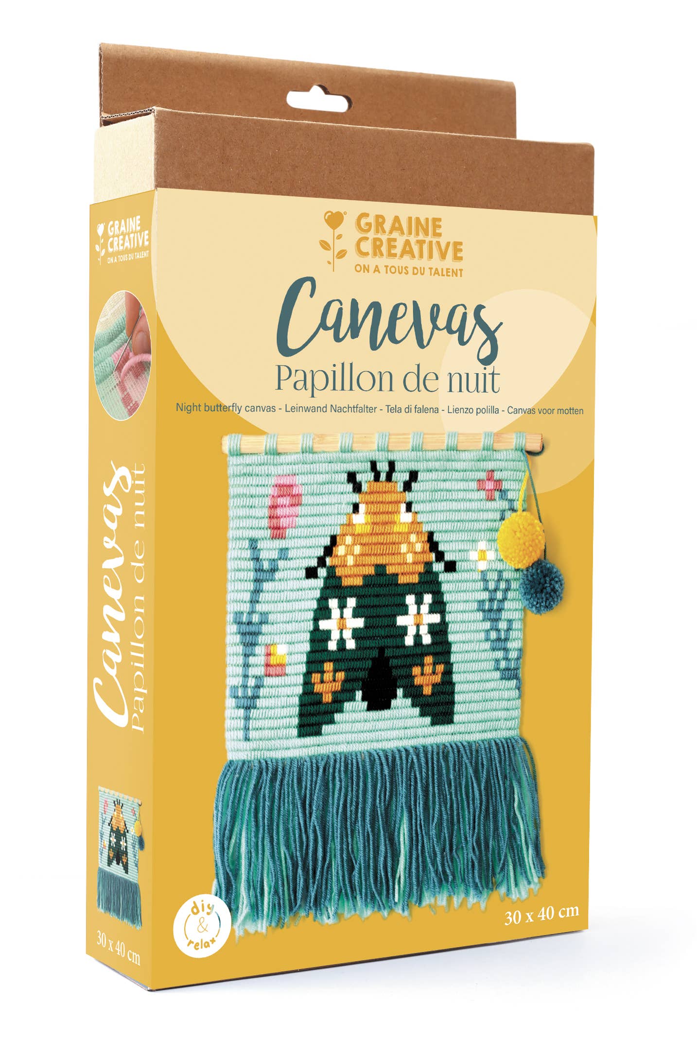 KIT CANEVAS  PAPILLON DE NUIT