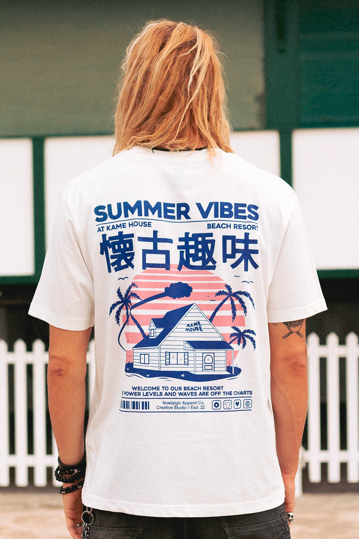 T-shirt unisexe Kame House OffWhite: S / Oversize