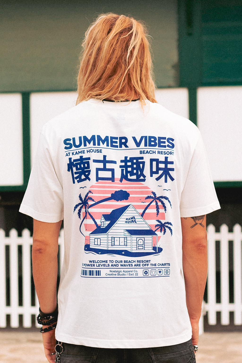 T-shirt unisexe Kame House OffWhite: 2XL / Oversize