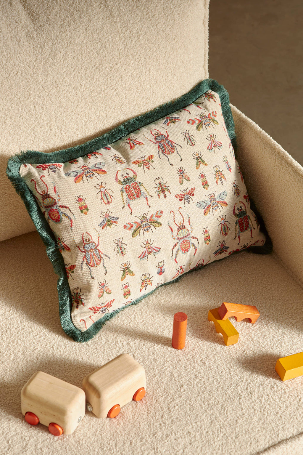 Coussin Jacquard 50x35 - Abeilles