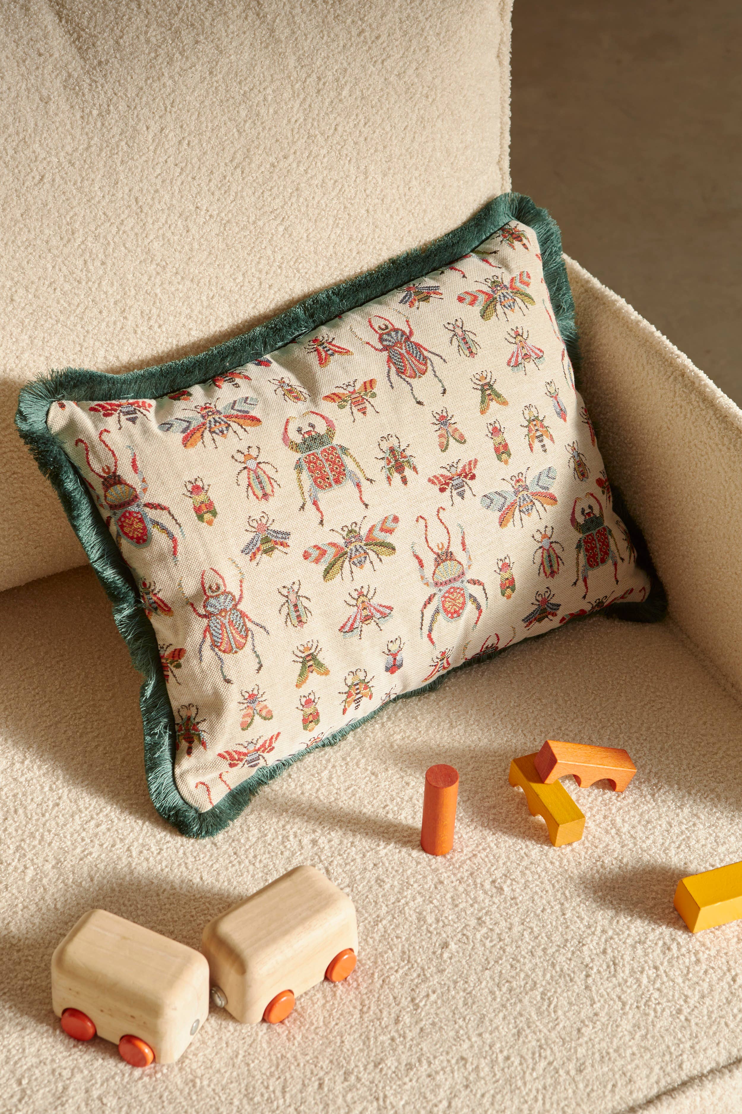 Coussin Jacquard 50x35 - Abeilles