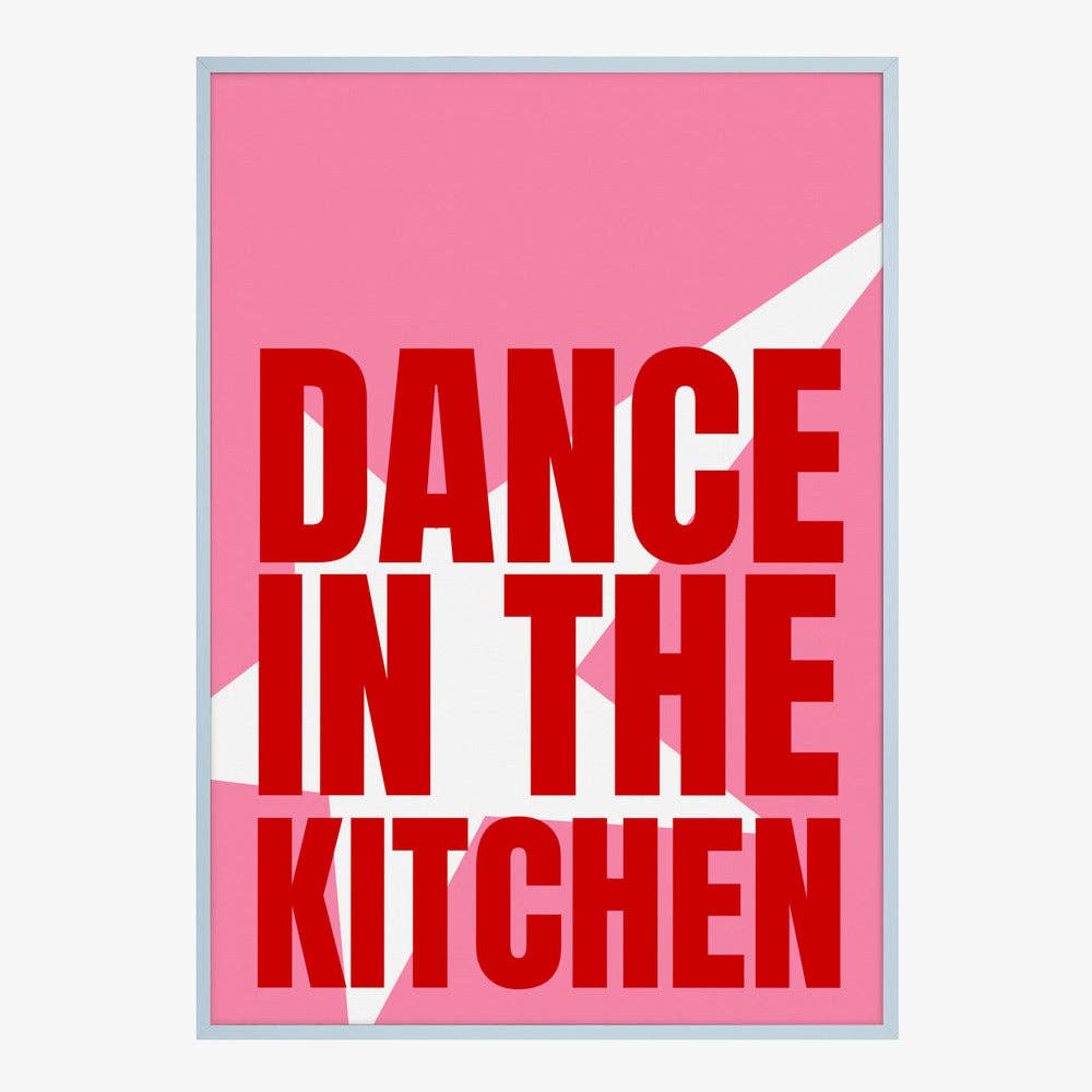 Impression d'art « Danse dans la cuisine » - Affiche pop graphique: Pas de cadre / 30 x 40 cm