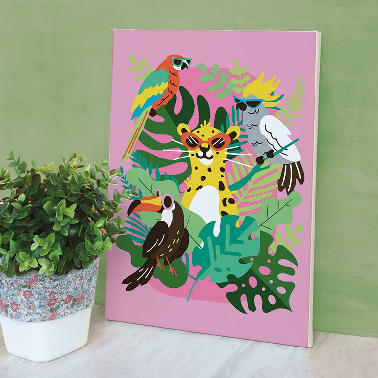 PEINTURE AU NUMERO 20 x 30 - TROPICAL