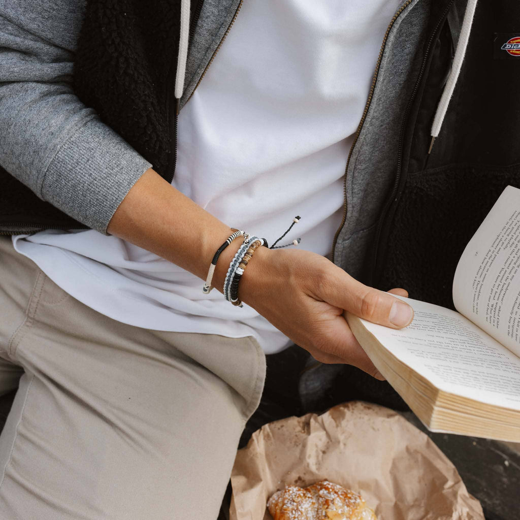 Ensemble de bracelets Pulau, bracelet de surf perlé pour hommes