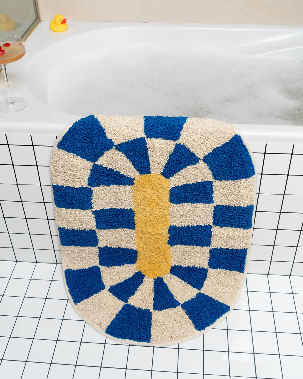 Tapis de bain Rita - bleu