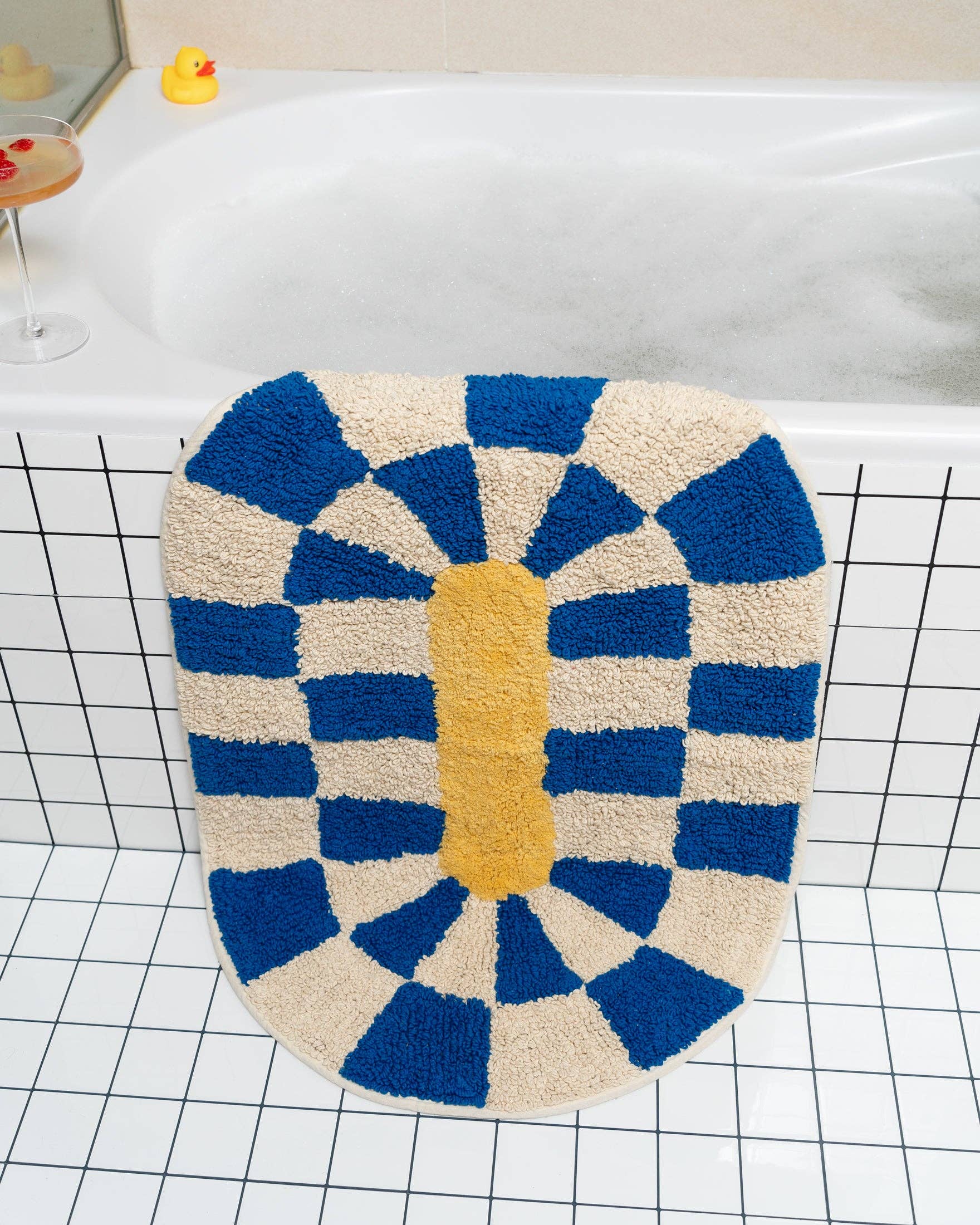 Tapis de bain Rita - bleu