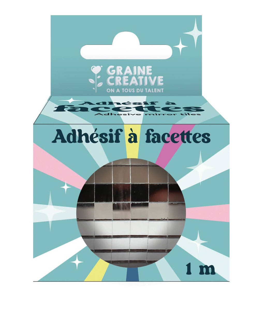 MIROIRS ADHESIFS FACETTE ARGENT 5MM