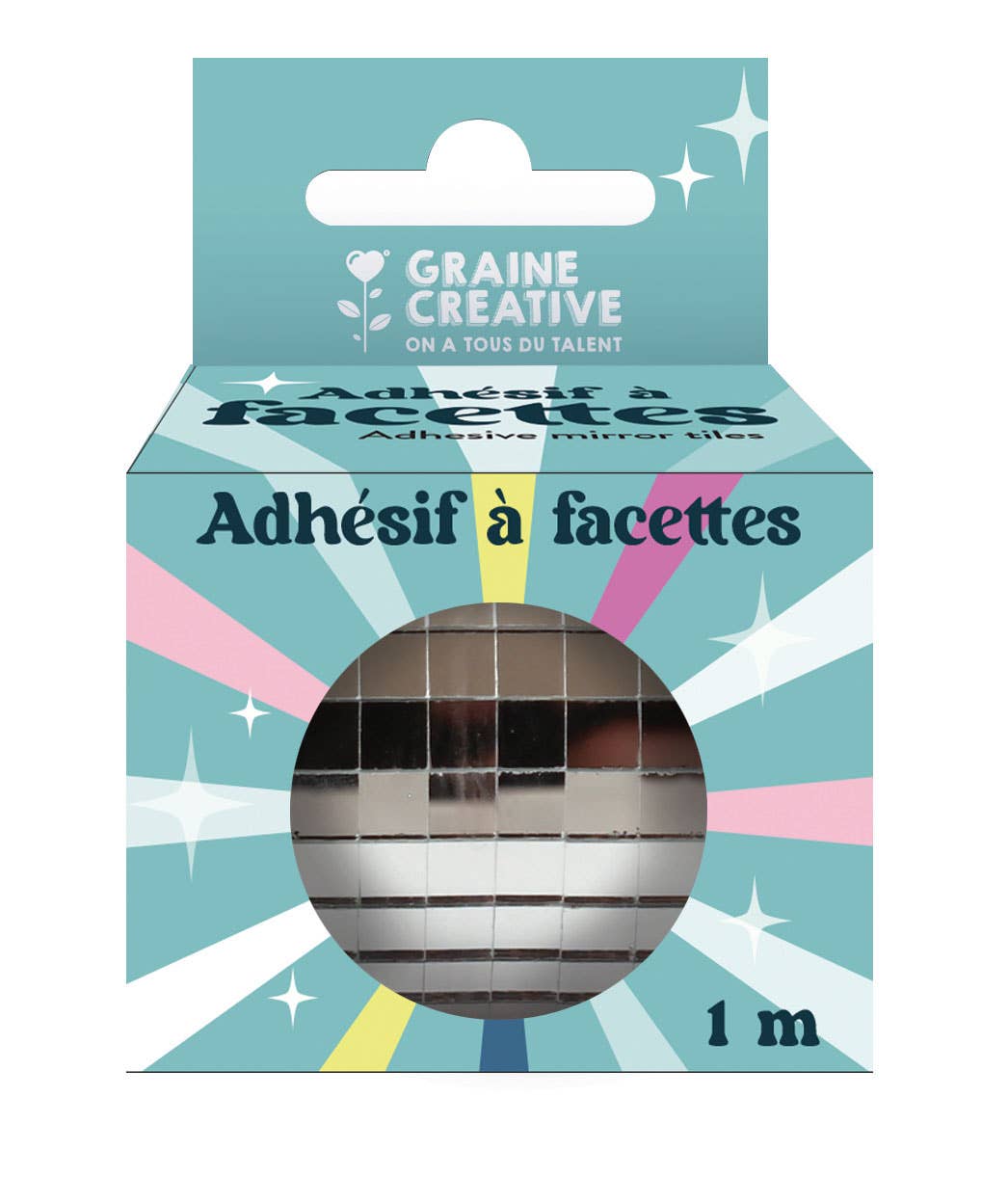 MIROIRS ADHESIFS FACETTE ARGENT 5MM