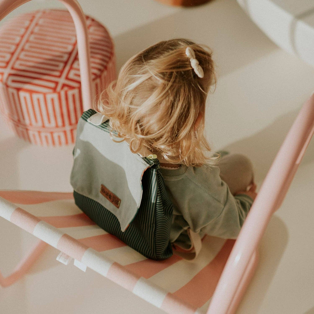 Sac à dos école vert - made in France