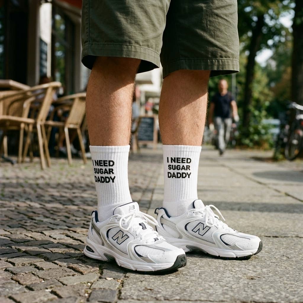 Chaussettes à message « J’ai besoin d’un sugar daddy »: 37-43