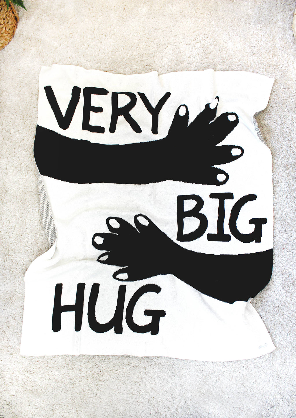 Plaid en tricot N&B Very Big Hug